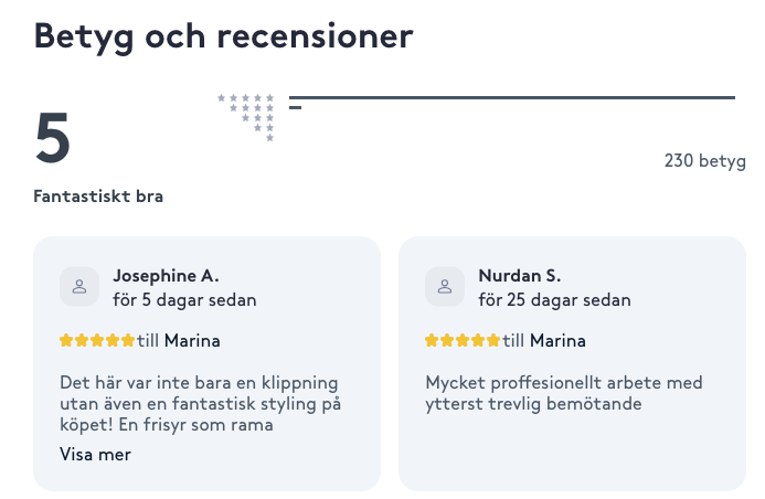Bästa Frisör Stockholm. Betyg och recensioner Linnégatan 11, Östermalm.